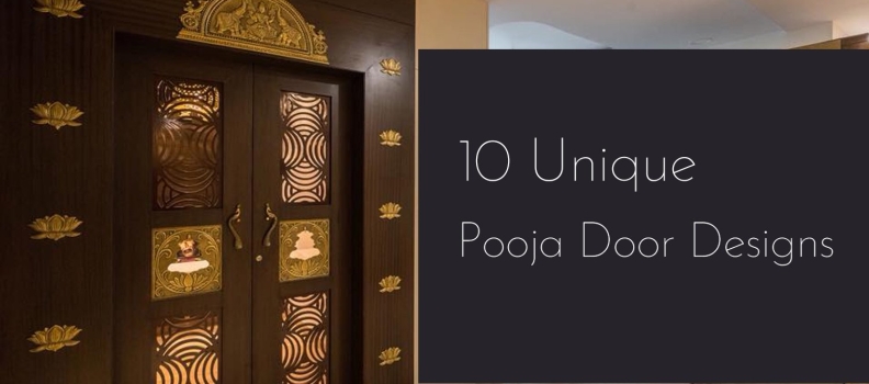 Unique pooja door designs