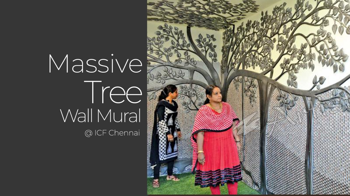 Massive Tree Wall Mural Honoring 11,300 Employees at ICF Administrative Building